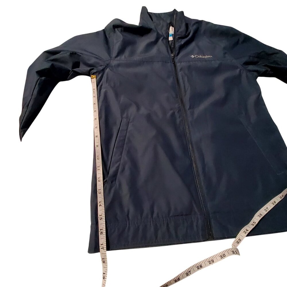 Columbia Mens Navy Full-Zip Lightweight Jacket Size S Water-Resistant - Picture 4 of 15